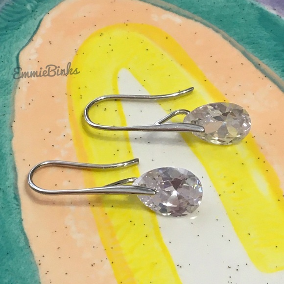 New Beautiful Classic Teardrop Crystal Drop Dangle Earrings - Bridal Formal Date - Picture 9 of 16